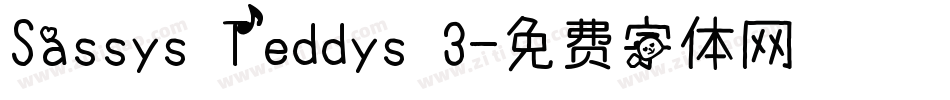 Sassys Teddys 3字体转换